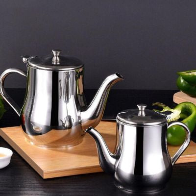 Oil Strainer Pot 32oz (Silver)