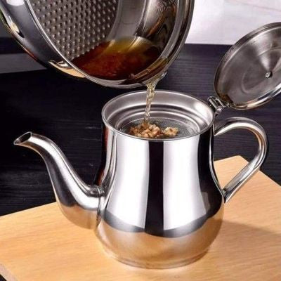 Oil Strainer Pot 32oz (Silver)