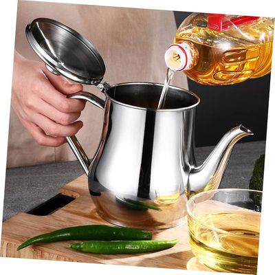 Oil Strainer Pot 32oz (Silver)