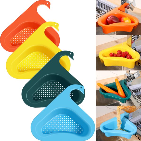 Multifunctional Drain Basket and Hanging Rack Set,