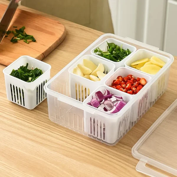 6 Grid Fridge Storage Box Container - Image 3